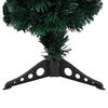 vidaXL Christmas Tree Black and green Fiber optic, plastic 2 ft Lights