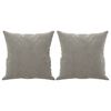 vidaXL 2-Seater Sofa with Pillows&Cushions Light Gray 55.1" Velvet