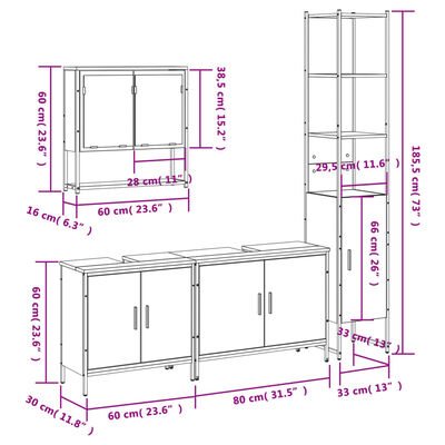 Assembly dimensions diagram for modular storage units with measurements in millimeters and centimeters.