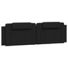 vidaXL Bed Frame "Viana" without Mattress Black 72"x83.9"Faux Leather