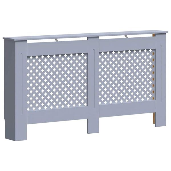 vidaXL Radiator Cover Anthracite 59.8"x7.5"x32.1" MDF