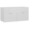 vidaXL Bathroom Furniture Set High gloss white