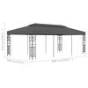 vidaXL Gazebo Anthracite and Black Powder-coated steel and polyester