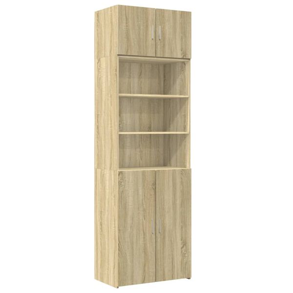 vidaXL Storage Cabinet Sonoma Oak Engineered Wood Large
