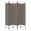 vidaXL 5-Panel Room Divider Anthracite 78.7"x78.7" Fabric