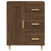 vidaXL Sideboard Brown Oak 27.4"x13.4"x35.4" Engineered Wood