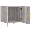 vidaXL Bedside Cabinet Set of 2 Grey Sonoma Engineered wood and iron