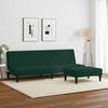 vidaXL Sofa Set Dark Green Velvet (100% polyester), wood, plastic Compact
