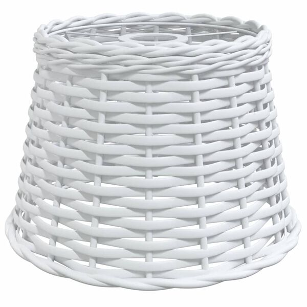 vidaXL Ceiling Lamp Shade White Wicker Ø9.8x6.7 in Lovely Design