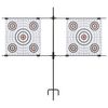 vidaXL Target Paper Stand with Shooting Papers 30.7"x29.9" Steel