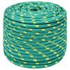 vidaXL Boat Rope Green 0.47 " 82.0 ' Polypropylene