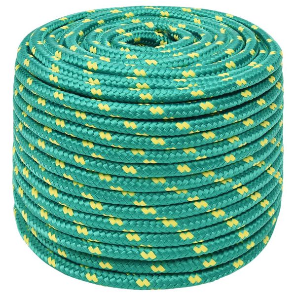 vidaXL Boat Rope Green 0.47 " 82.0 ' Polypropylene