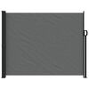 vidaXL Retractable Side Awning Anthracite Polyester with PU coating