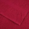vidaXL Sauna Towel Set of 2 Red 100% cotton Large Sauna Towel