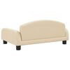 vidaXL Kids Sofa Cream Polyester fabric, solid pine wood, plastic Mini