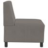 vidaXL Modular Sofa Unit Armless Light Grey 21.65 x 29.13 x 32.28 in