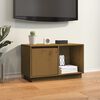 vidaXL TV Cabinet Honey Brown Solid Pine Wood Medium TV Cabinet