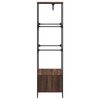 vidaXL Wardrobe Brown Oak Engineered Wood, Metal 35.4x19.7x70.9 in