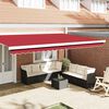 vidaXL Awning Valance Red 580 x 20 cm Canvas