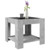 vidaXL Coffee Table Concrete grey Engineered wood, glass Small