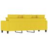 vidaXL 3-seater Sofa Light Yellow 100% Polyester, Metal, Textilene