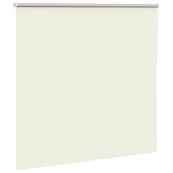 vidaXL Roller Blind Off white 100% Polyester, Aluminum top rail 61x68.9 in