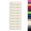 vidaXL Hand Towel Set of 10 Cream 100% Cotton 19.7 x 39.4 in