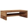 vidaXL Monitor Stand Old wood Engineered wood Standard Sleek