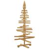 vidaXL Wooden Christmas Tree with Stand Brown 47.2" Solid pine wood