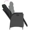 vidaXL Garden Dining Set Black