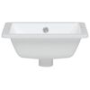vidaXL Bathroom Sink White 14.2x12.4x6.5" Rectangular Ceramic