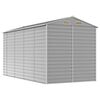 vidaXL Garden Shed Light Grey Galvanized Steel Large Garden Shed