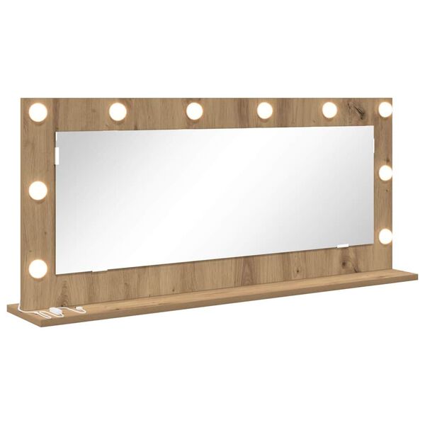 vidaXL Vanity Mirror with Mirror Artisan Oak 100 x 45 x 18 cm