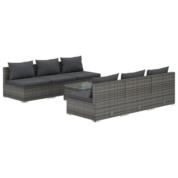 vidaXL Garden Lounge Set Grey, Anthracite
