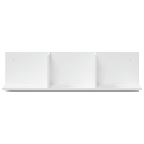vidaXL Wall Cabinet White Engineered wood 39.4 x 6.5 x 11.8 in