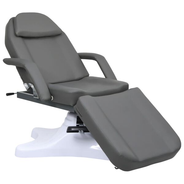 vidaXL Massage Table Gray 70.9"x24.4"x(34.1"-46.5")