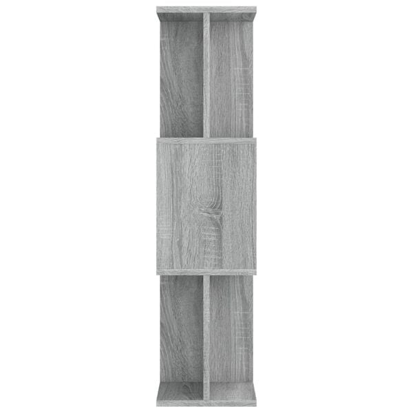 vidaXL Book Cabinet Grey sonoma Engineered wood 31.5x9.4x37.8 in