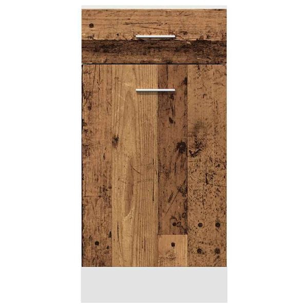 vidaXL Drawer Bottom Cabinet Old wood Engineered wood Standard