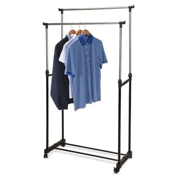 Storage solutions Garment Rack Chrome and black