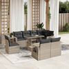 vidaXL Garden Sofa Set Light Grey