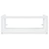 vidaXL Bathroom Sink Frame White Powder-coated iron Large Wall mounting