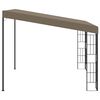 vidaXL Wall-mounted Gazebo Taupe Steel, Polyester Large Durable