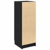 vidaXL Bathroom Cabinet with Drawer Black oak 12.60 x 13.39 x 35.43 in