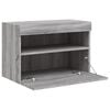 vidaXL TV Wall Cabinet Grey Sonoma Engineered Wood Medium