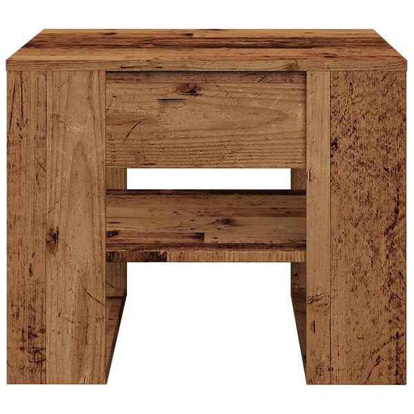 vidaXL Coffee Table Old Wood Engineered Wood Small Coffee Table