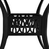 vidaXL Bistro Set Black Cast aluminum 1 Table, 4 Chairs Durable