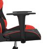 vidaXL Gaming Chair Black and Red Faux Leather