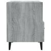 vidaXL Bedside Cabinet Grey Sonoma Engineered wood, Metal Standard