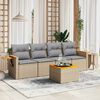 vidaXL Garden Sofa Set Beige