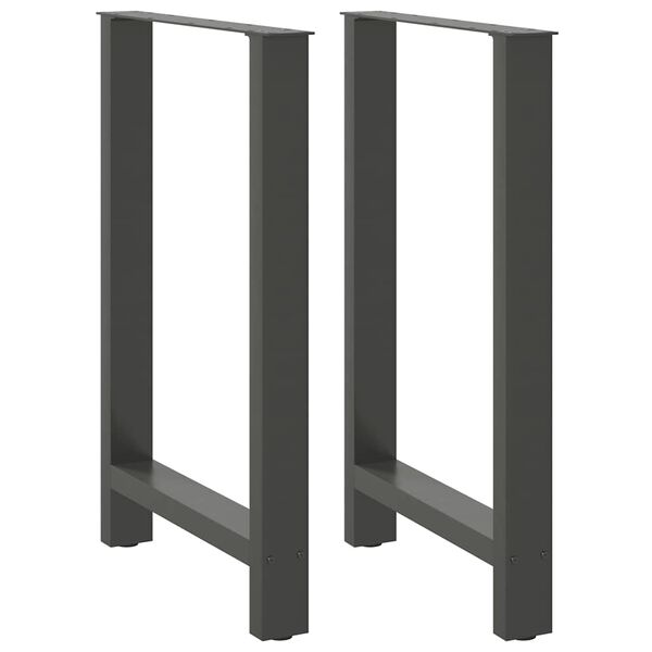 vidaXL Coffee Table Leg Set of 2 Anthracite Powder-coated steel